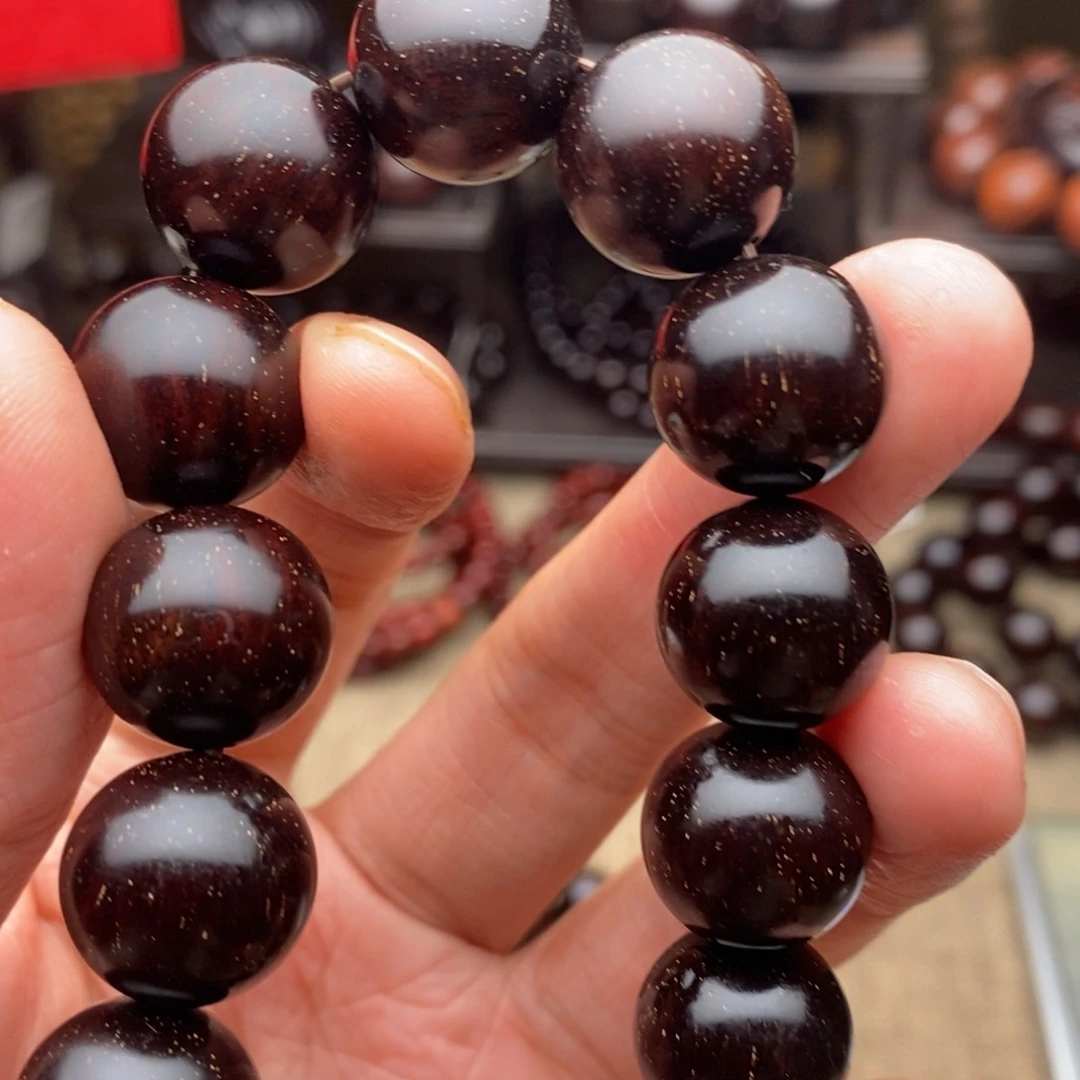 檀香紫檀（小叶紫檀）手串/手链1.5泥料满金星特价款