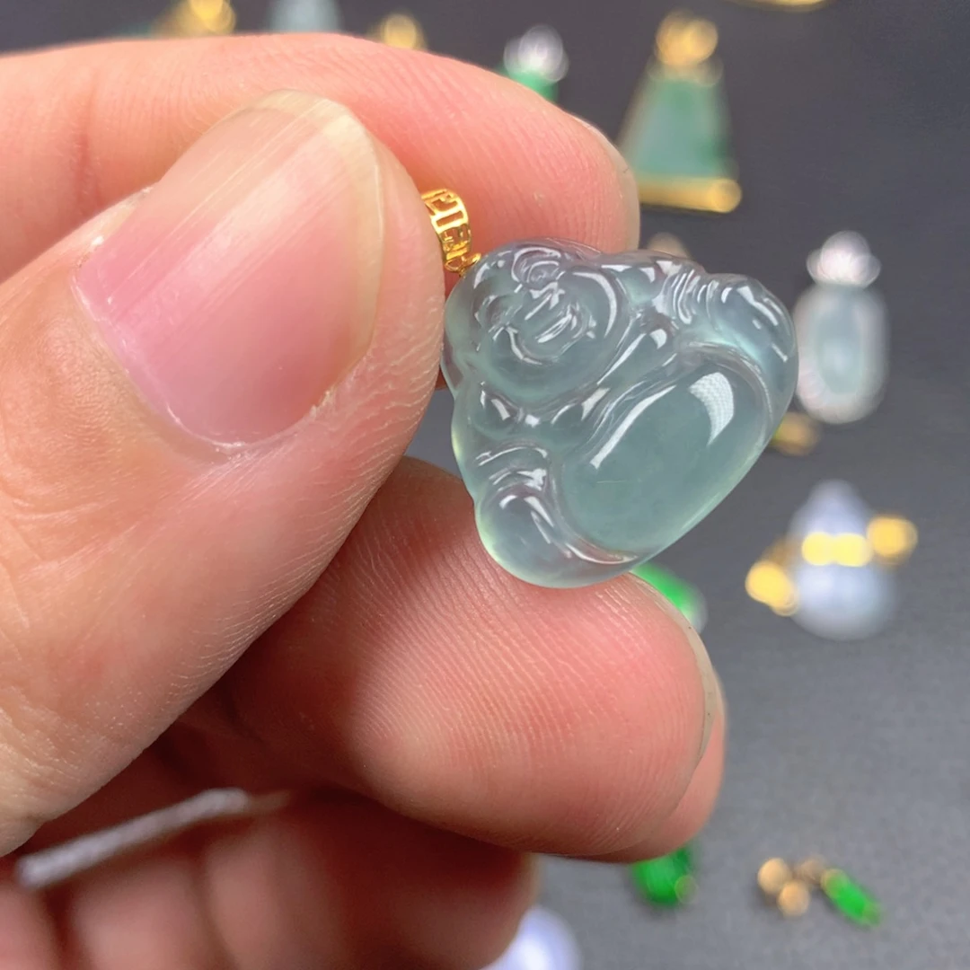 【闪购商品】翡翠18K金镶嵌颈饰翡翠