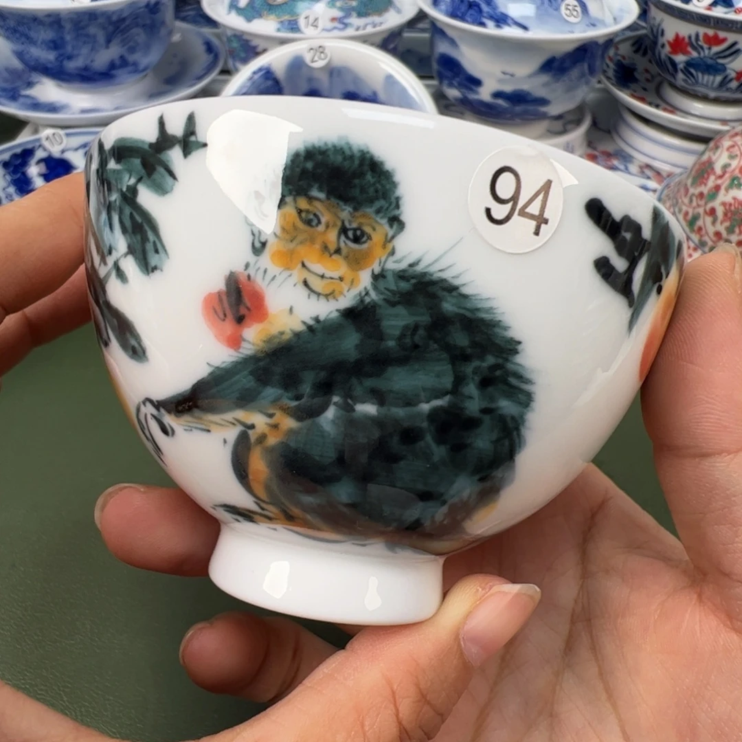 陶瓷景德镇纯手工纯手绘茶具木木94