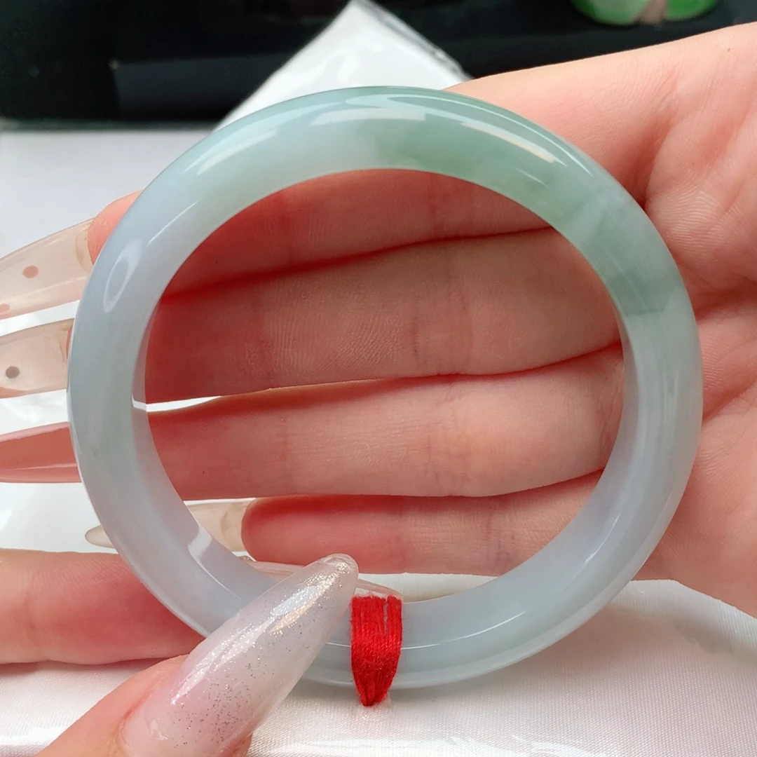 未镶嵌手镯翡翠正圈57