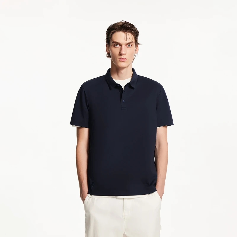 【杰出POLO】杰克琼斯男装夏季新款全棉logo刺绣翻领直筒父亲节短袖
