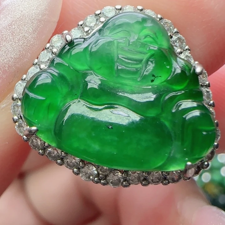 翡翠未镶嵌颈饰天然A货16