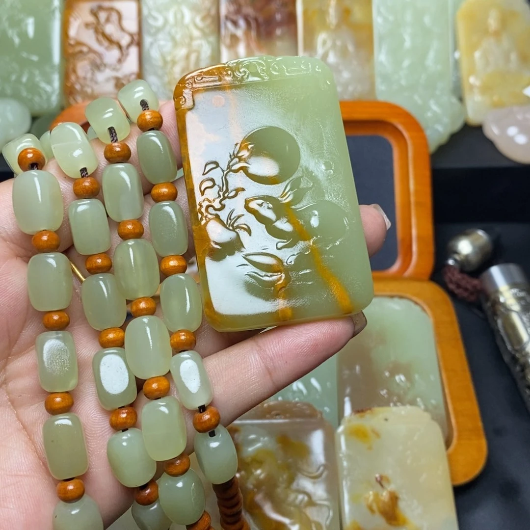 昆仑山料方解石玉