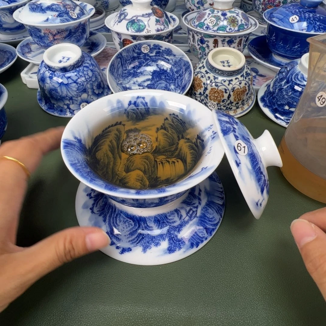 景德镇纯手工纯手绘茶具木木61