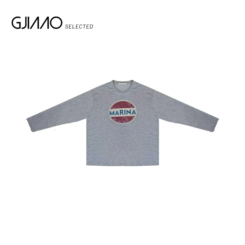 373 印花圆圈字母宽松T恤