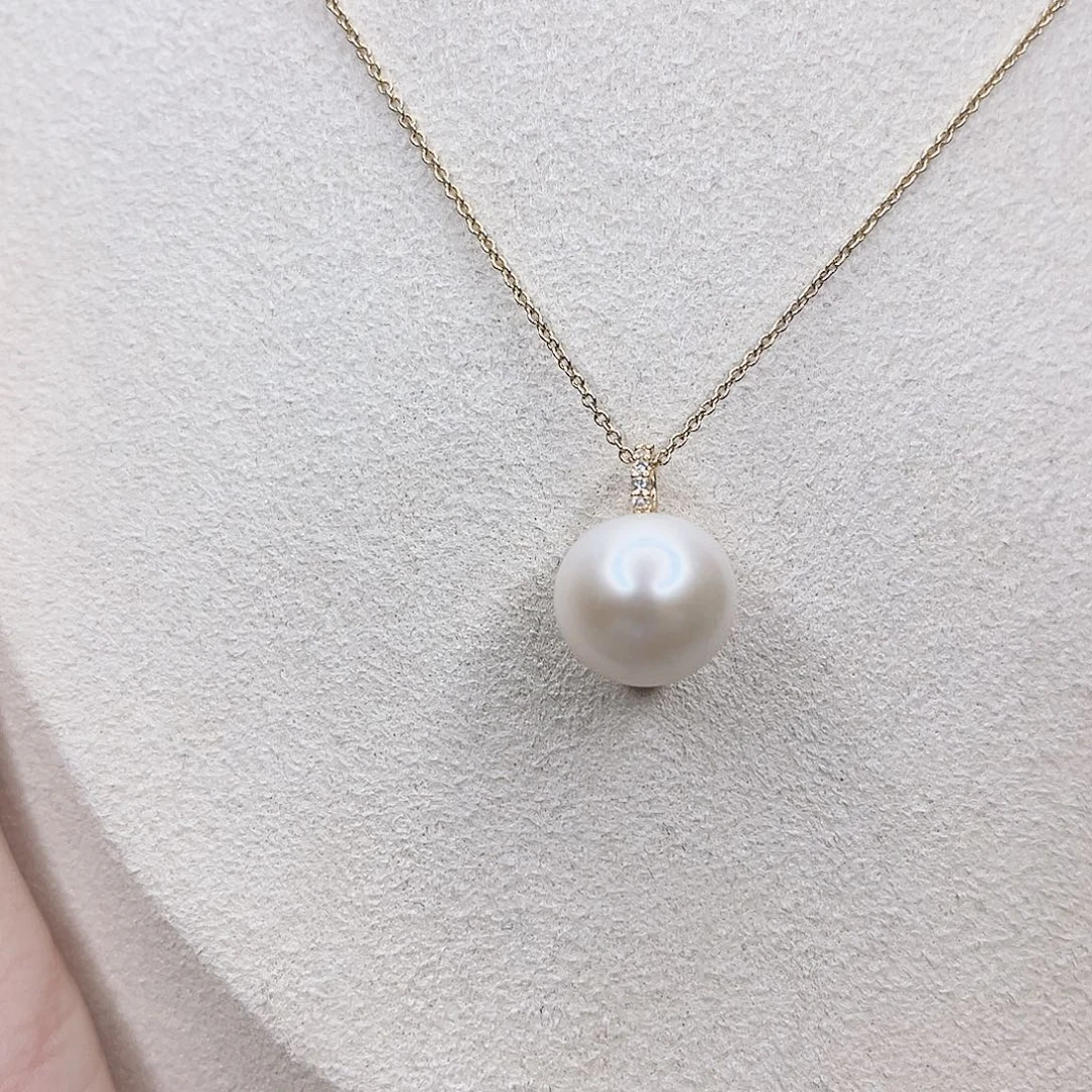 合金淡水珍珠吊坠(赠链)
