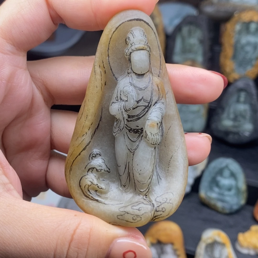定制翡翠未镶嵌观音