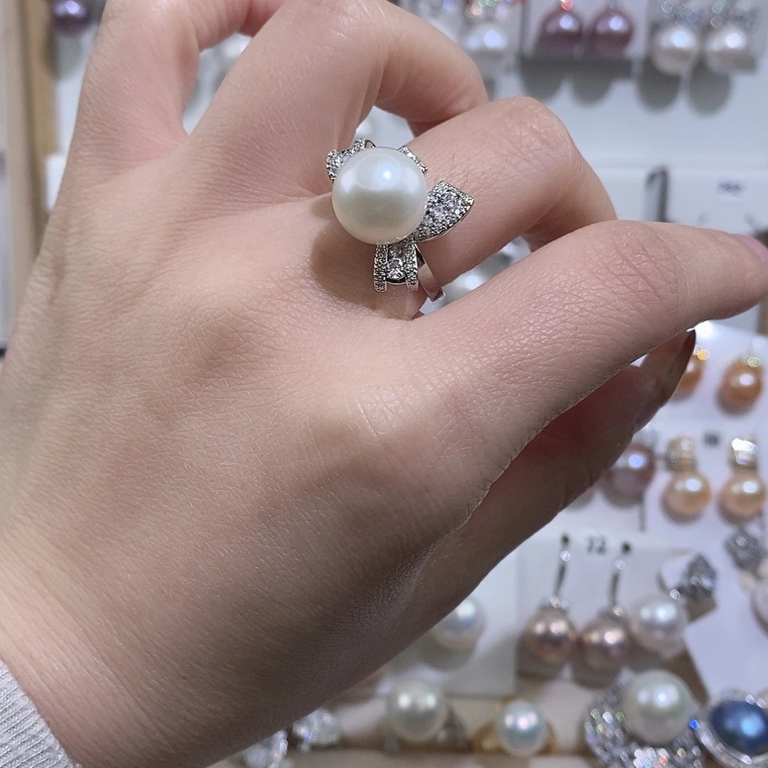 未镶嵌戒指淡水珍珠11.3w