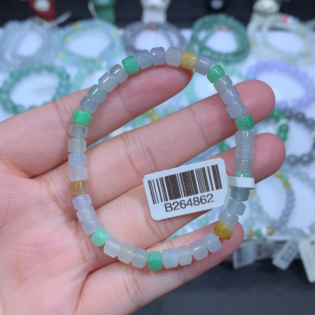 未镶嵌手串翡翠天然