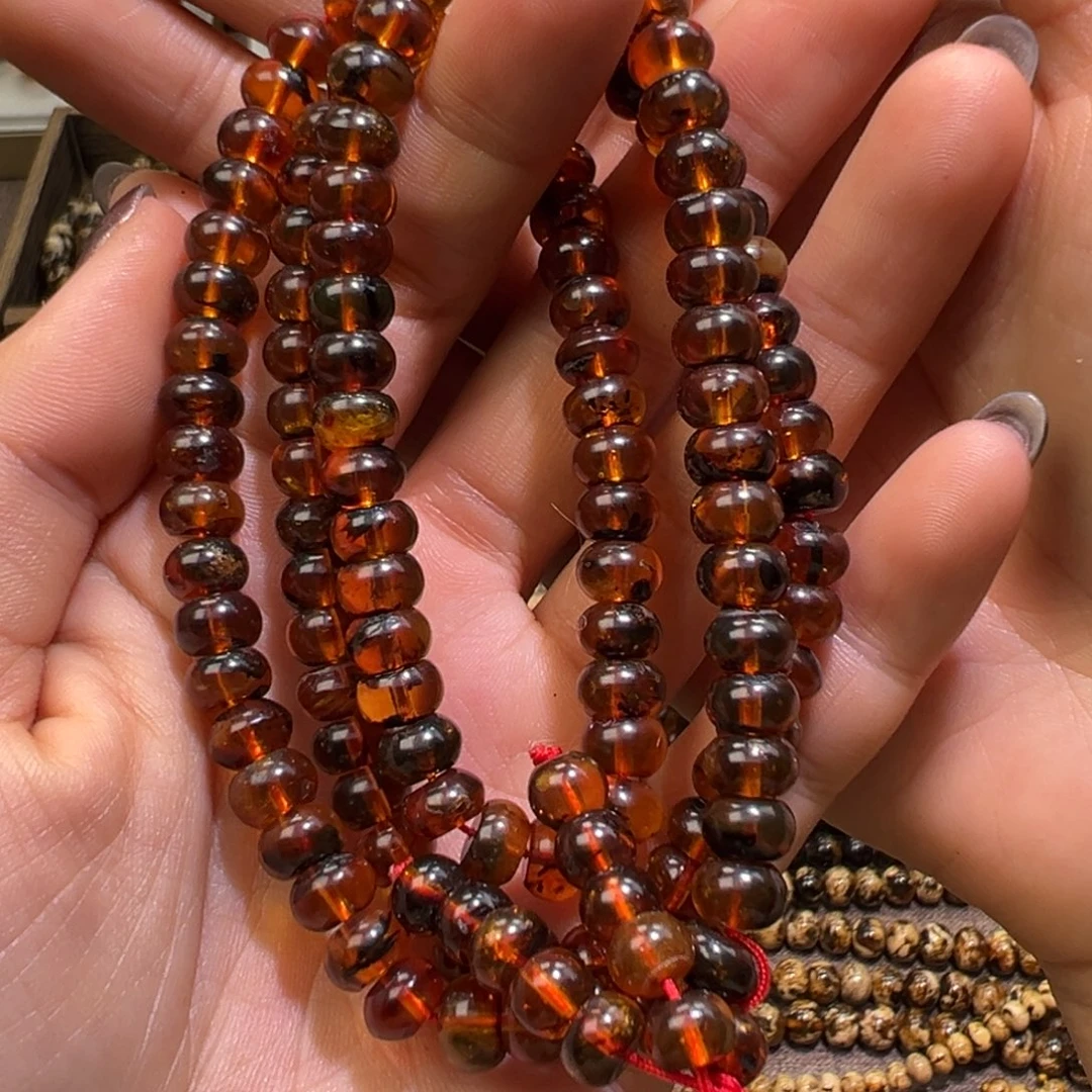 琥珀未镶嵌裸石抚顺琥珀血珀7m