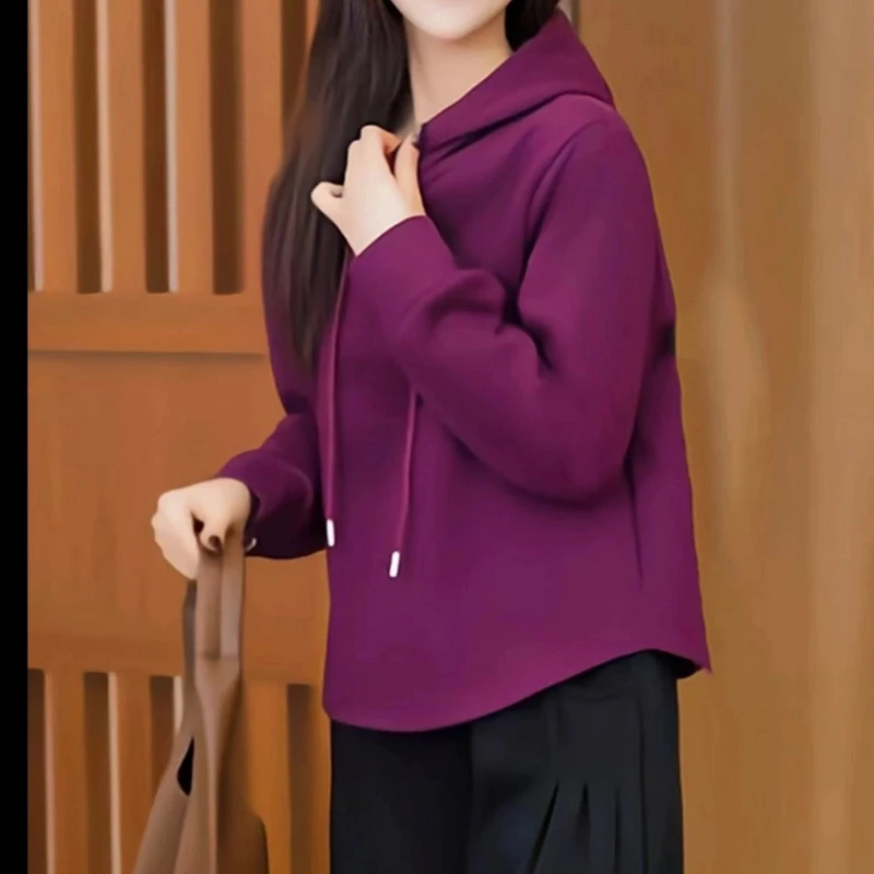 2024秋冬季新款时尚休闲百搭字母连帽卫衣1