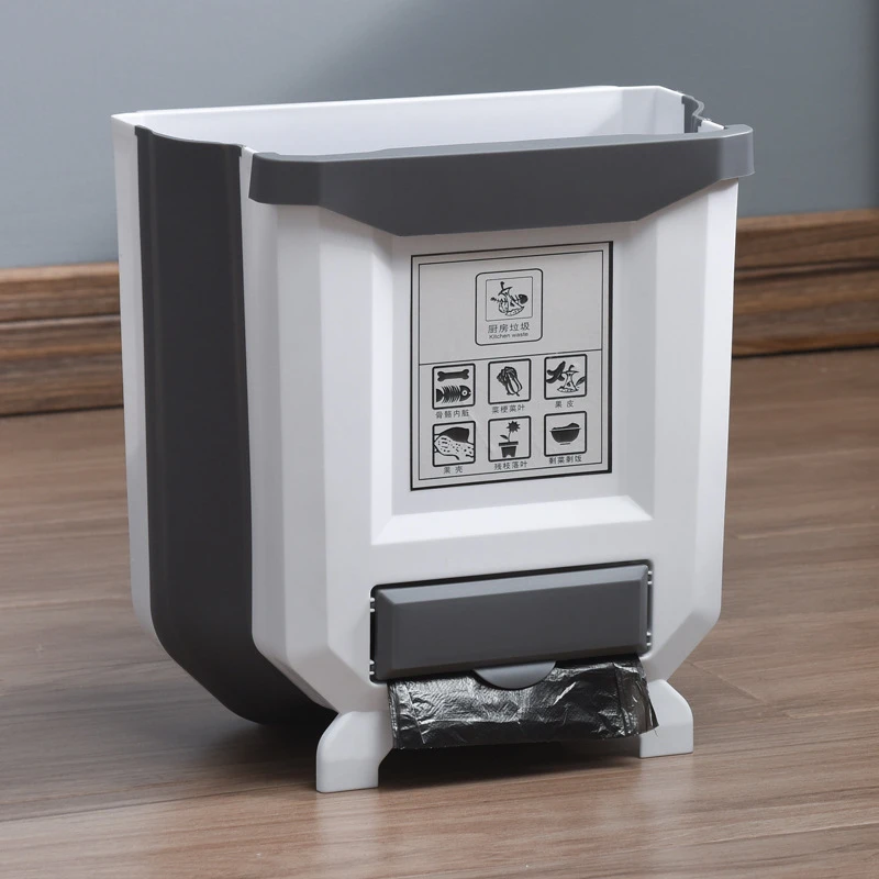 折叠垃圾桶厨房卧室可壁挂垃圾桶卫生间纸篓车载户外装垃圾杂物桶