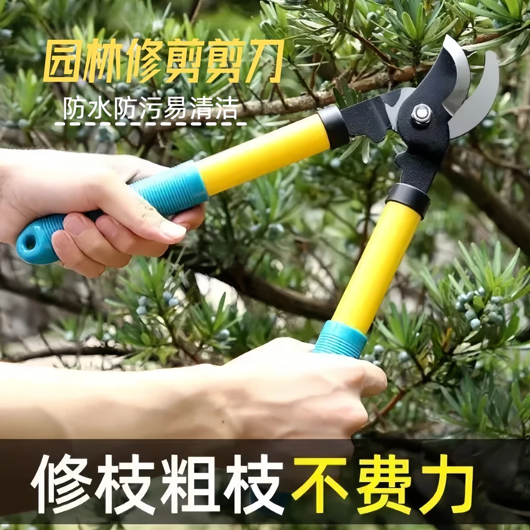 大力剪粗枝剪修枝剪园艺剪刀小高枝伸缩铝合金粗枝剪刀果树粗枝剪