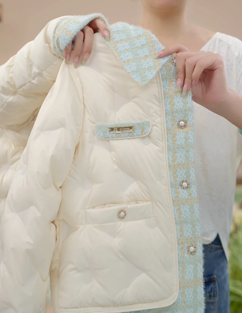 【KK】气质时尚韩版百搭保暖洋羽绒服女士