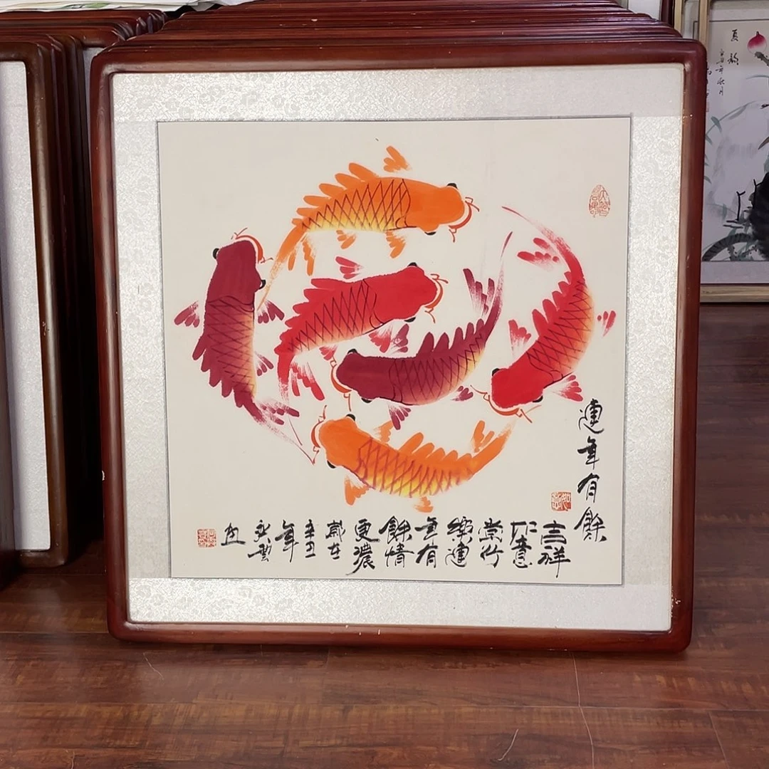 国画带框尺寸63*63厘米