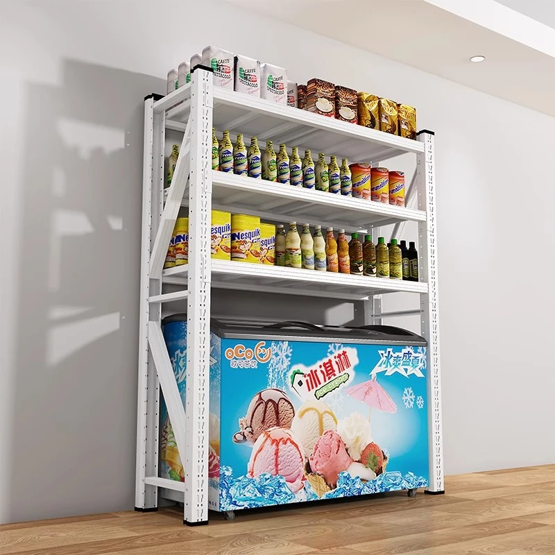 大容量货架下空落地式多层冰箱货架家用超市储物架子多层可调节架