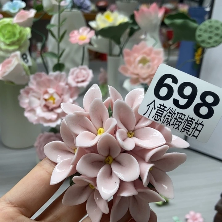 陶瓷手工制作陶瓷花