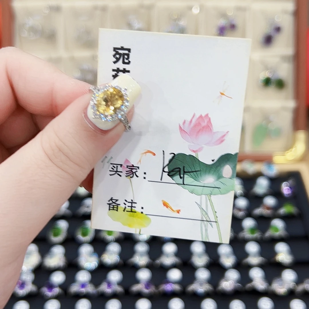 .***a蛇纹石玉银S925镶嵌戒指