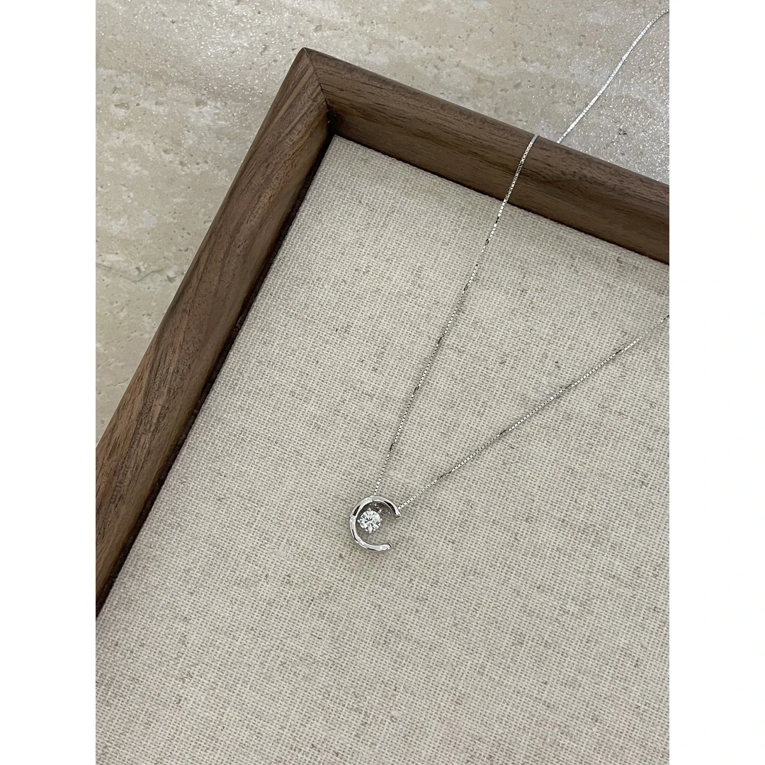 吊坠925银 0744#一眼心动！氛围感简约百搭项链