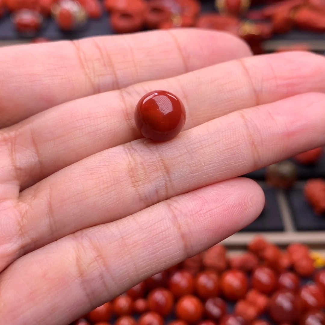 【闪购商品】南红玛瑙圆珠单珠10mm左右未镶嵌
