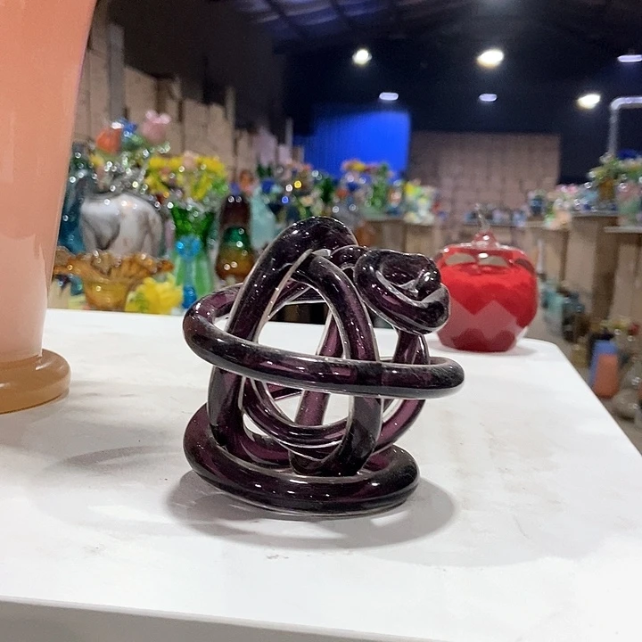 琉璃琉璃花瓶高8口8