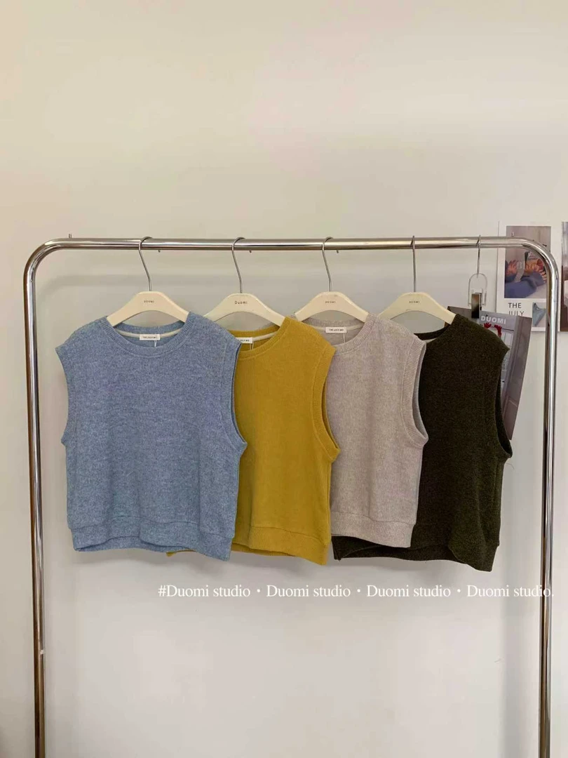 【DUOMI】秋季新款女装百搭时尚百搭小众毛针织毛衣上衣Q61098