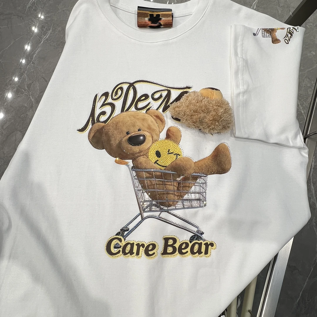 【YU·PP】（035）小众秀场闪耀立体玩偶熊潮搭短袖（P0249）