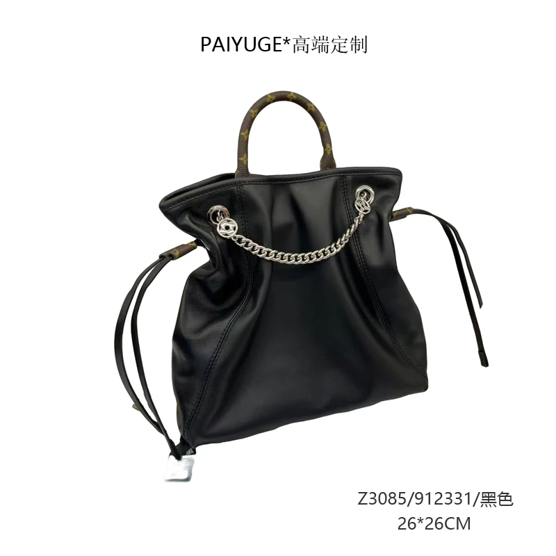 Z3085/912331/黑色 paiyuge高端订制女士手提单肩斜挎包 9123