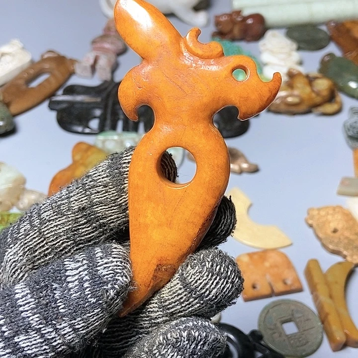 和田玉未镶嵌颈饰216