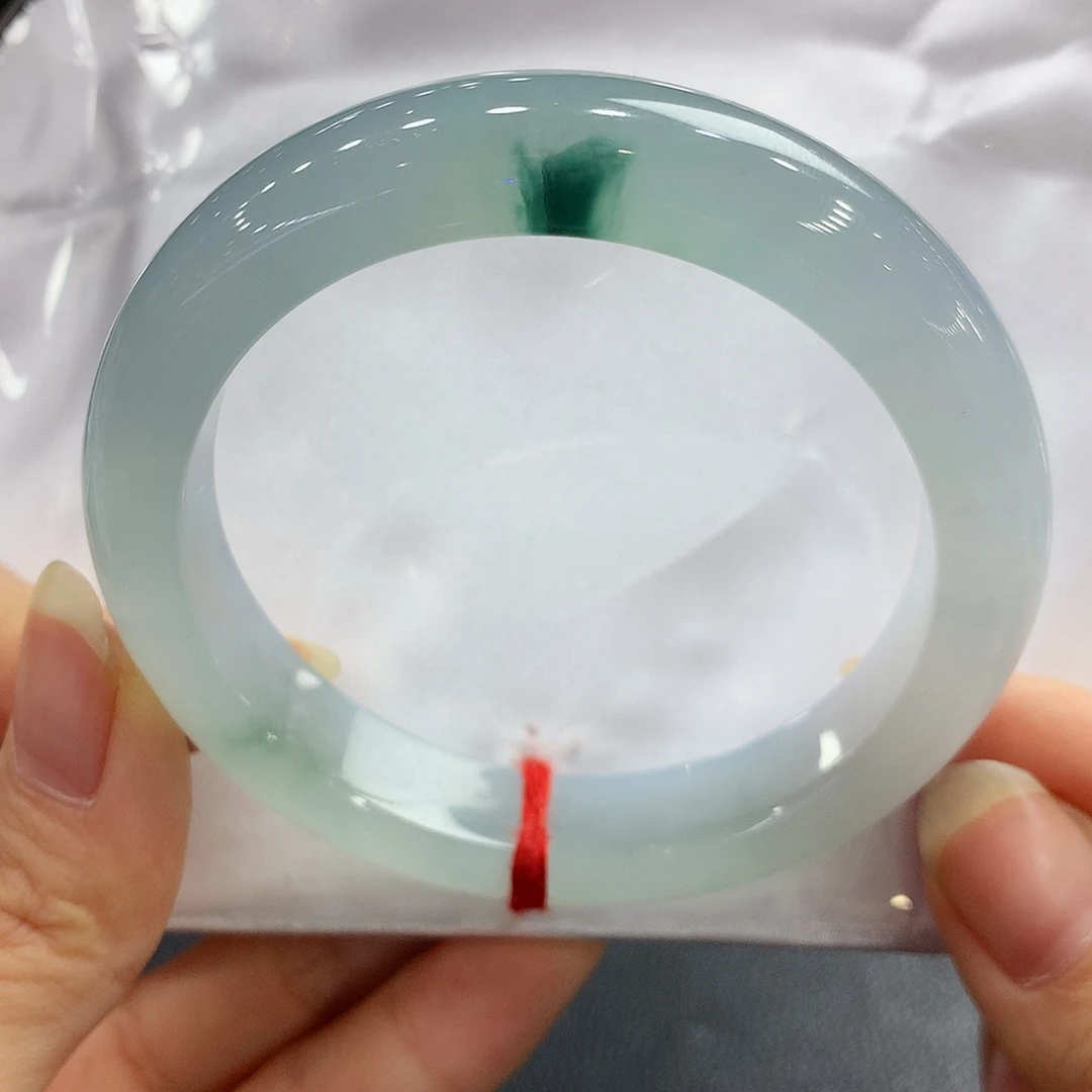 翡翠未镶嵌手镯翡翠手镯57.5