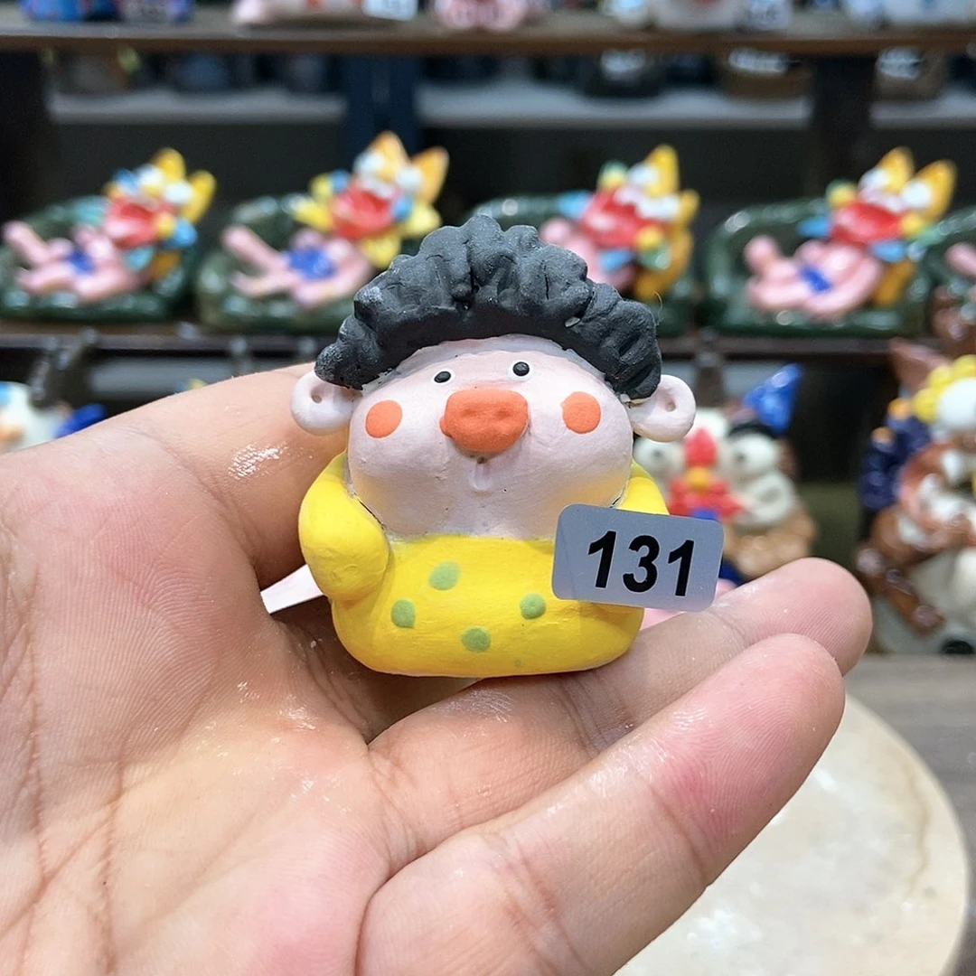 摆件直播间手工抽象陶瓷摆件131
