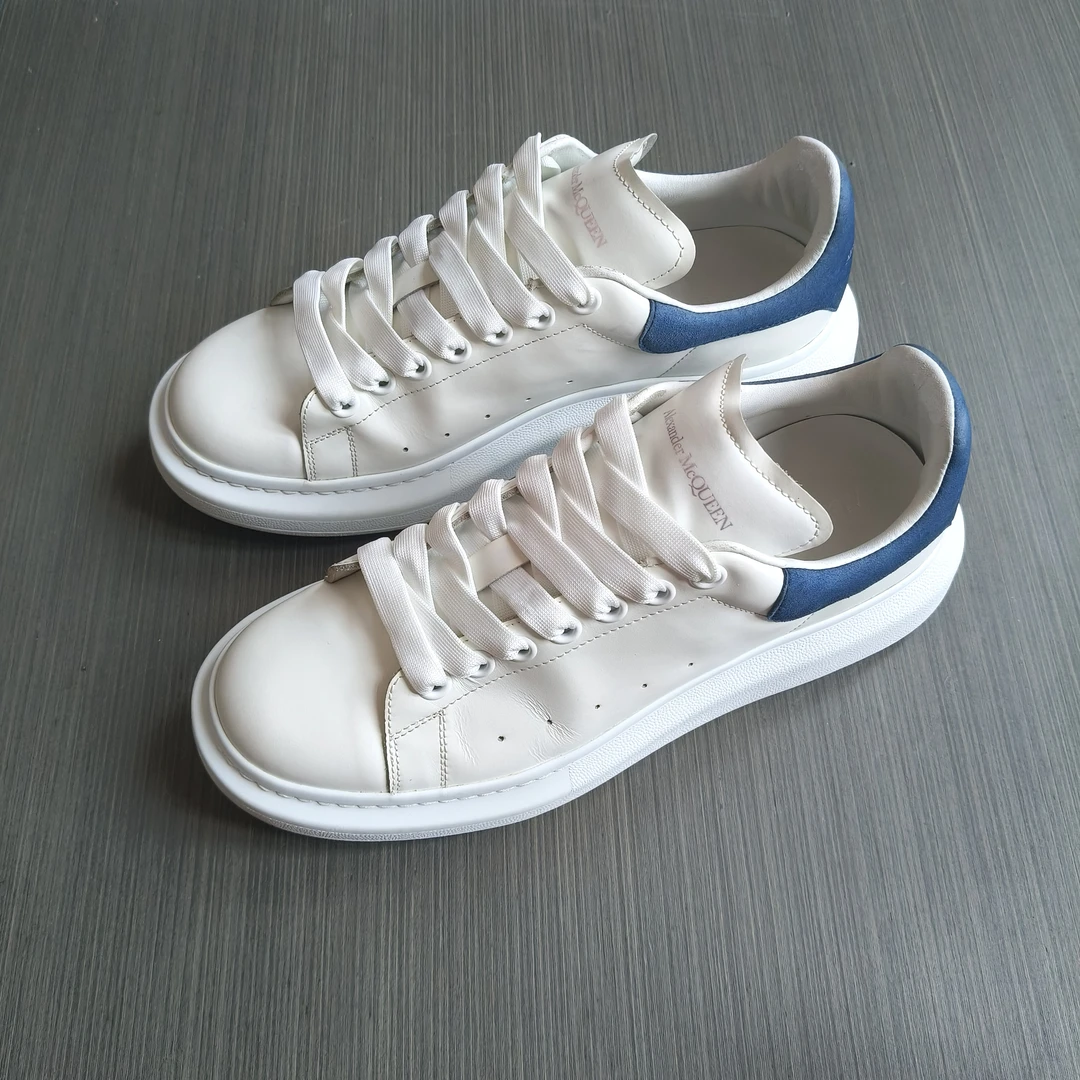 95新 Alexander McQueen/亚历山大·麦昆 42.5码/蓝尾低帮休闲板鞋