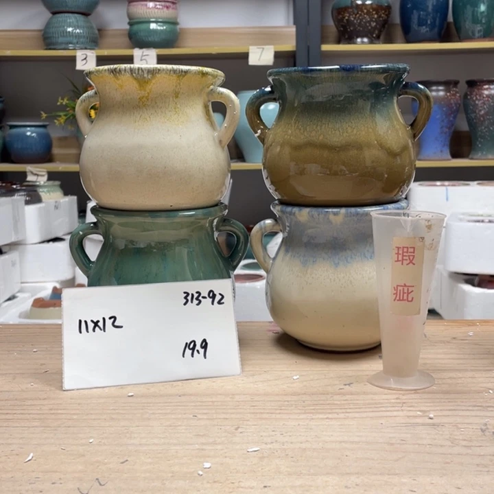 紫砂花盆多肉陶土花盆微瑕92