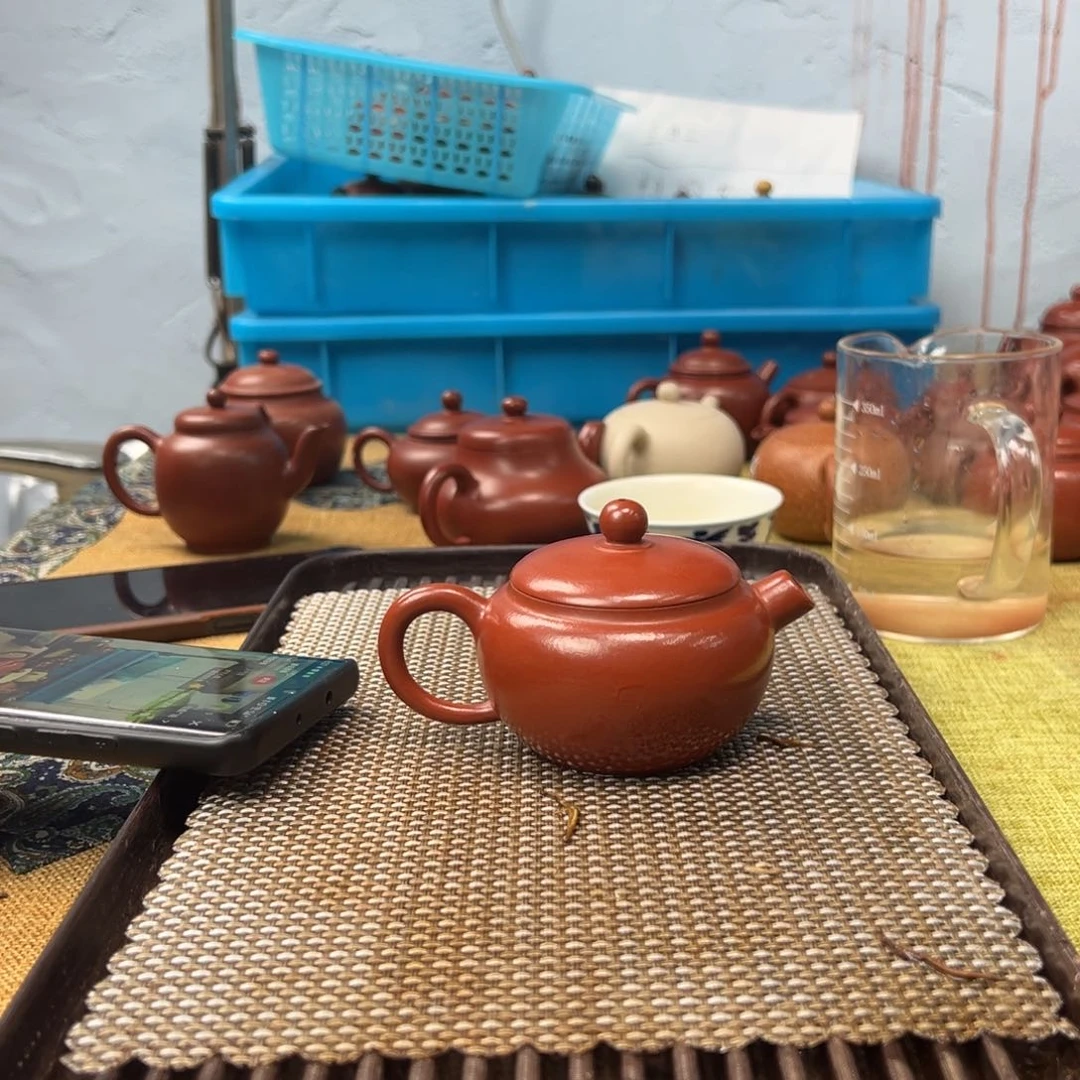 茶壶紫砂微瑕80cc柿元