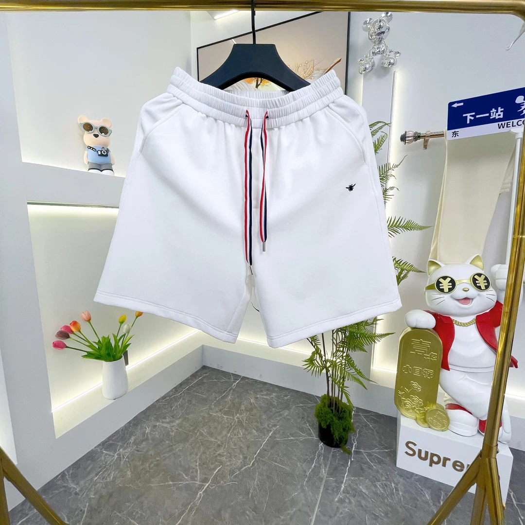 夏季男士新款彩色腰绳刺绣时尚百搭潮流短裤5188