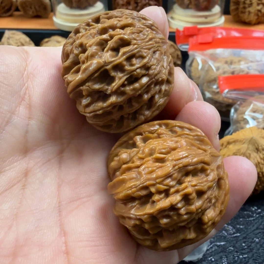 猴头核桃把件文玩核桃 蓟县磨盘
