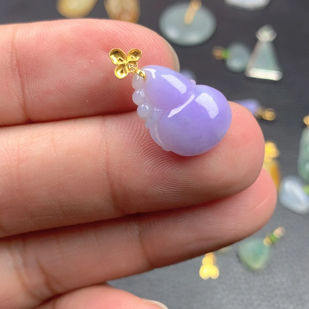 【闪购商品】颈饰18K金镶嵌翡翠翡翠