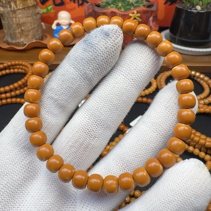 手串/手链橄榄核6.8老挝核尖极限弧单圈漏白