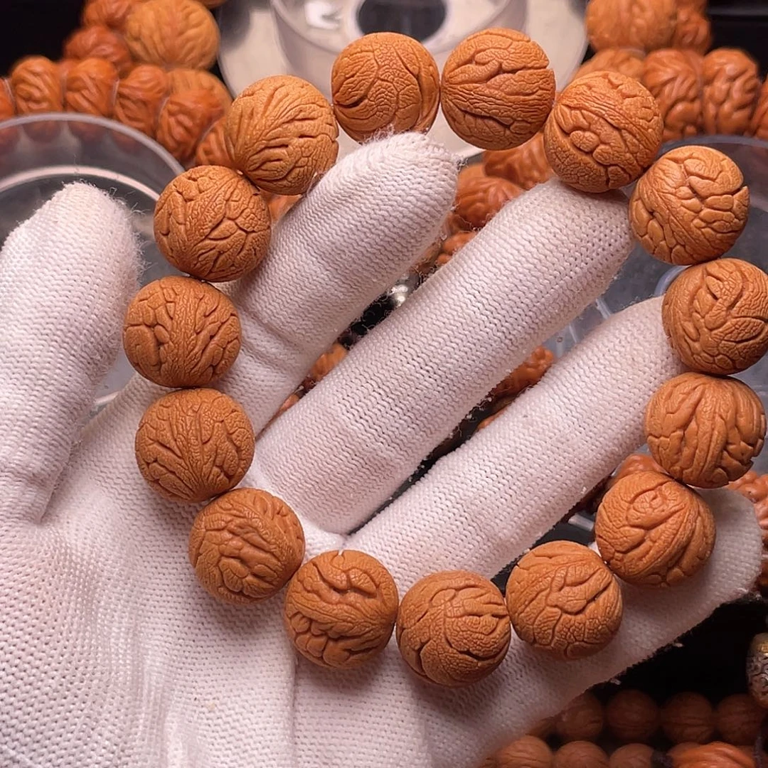 桃核手串金丝龙珠1.7