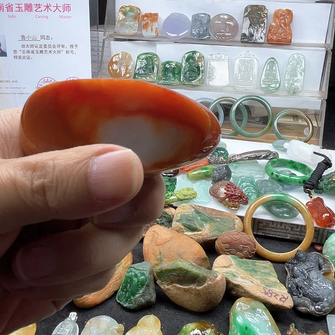 定制翡翠未镶嵌九*