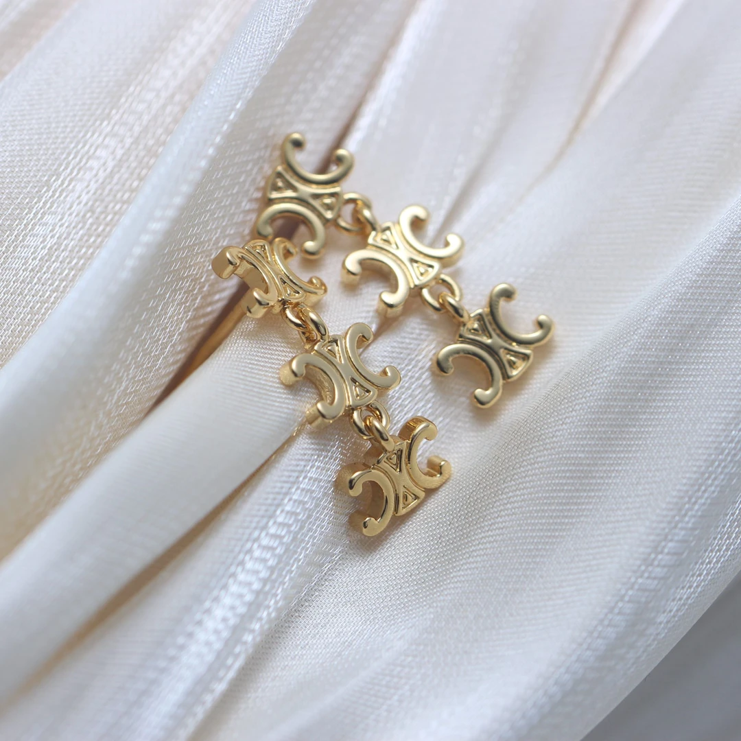 铜合金耳饰 515 时尚百搭轻奢气质设计师款耳饰