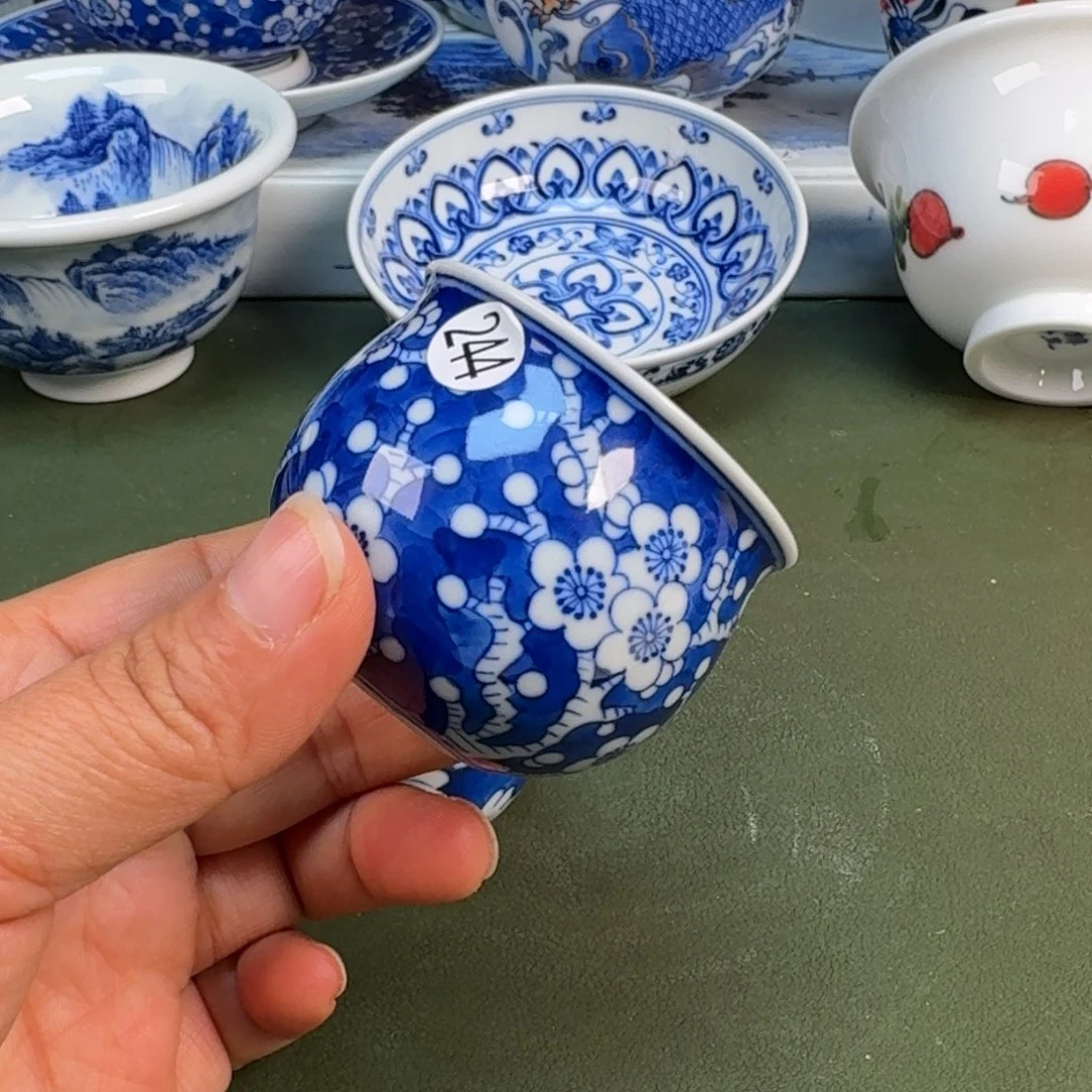 陶景德镇纯手绘茶具圆圆244