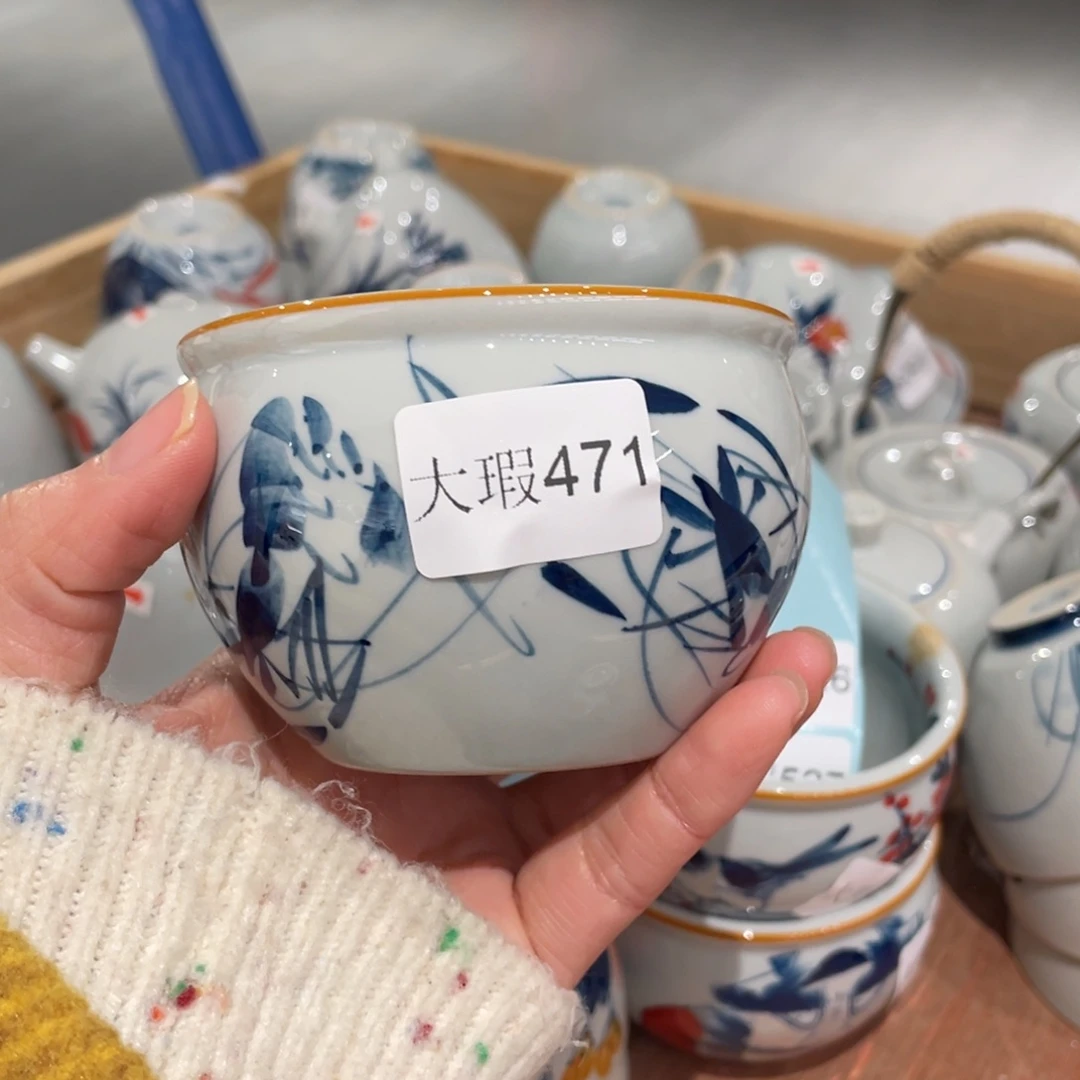 有瑕釉下彩纯手绘