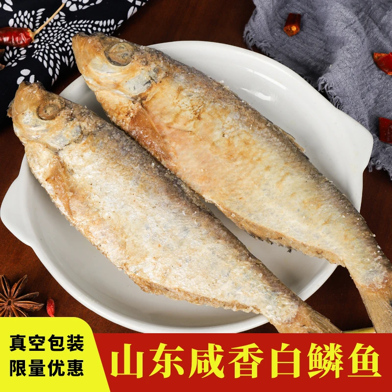 【4条装】白鳞鱼咸鰳鱼鲞鱼干货腌制鱼干批发咸力鱼咸鱼大特大号