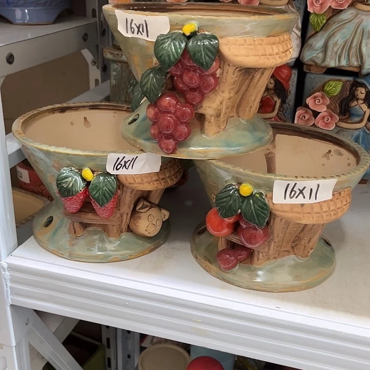 粗陶材质多肉花盆