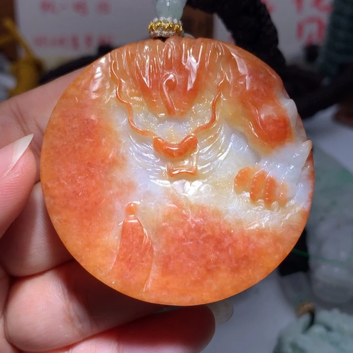 翡翠未镶嵌颈饰保真天然A货翡翠