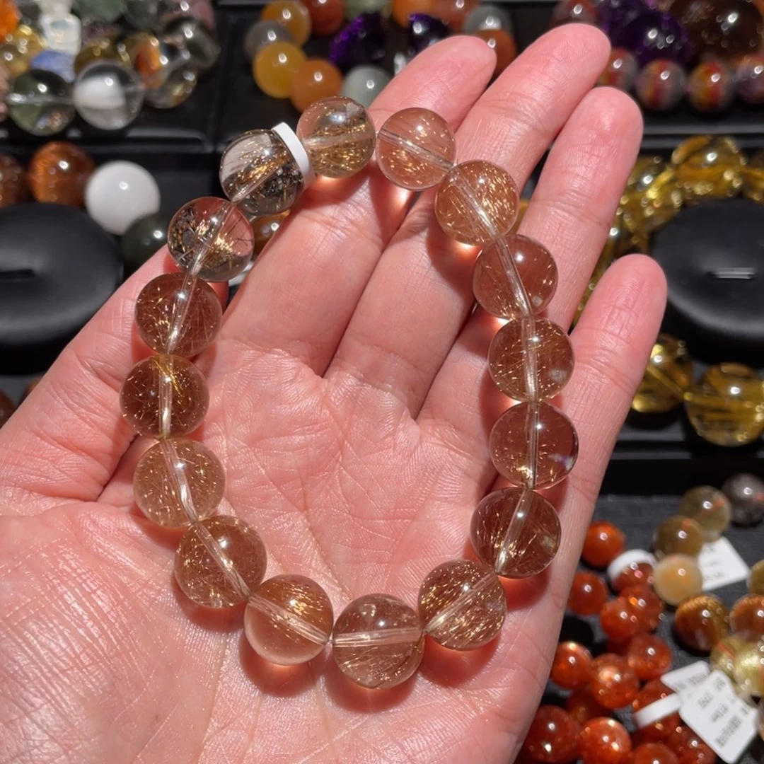 水晶手链未镶嵌发晶13mm