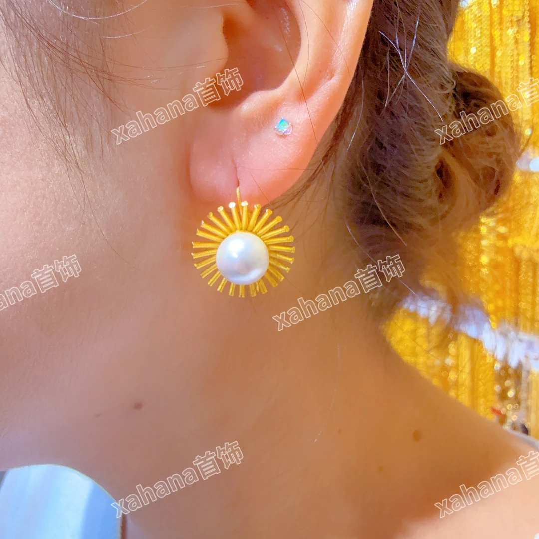 合金耳饰 新款时尚金子同款耳环altun pasun气质甜美精致