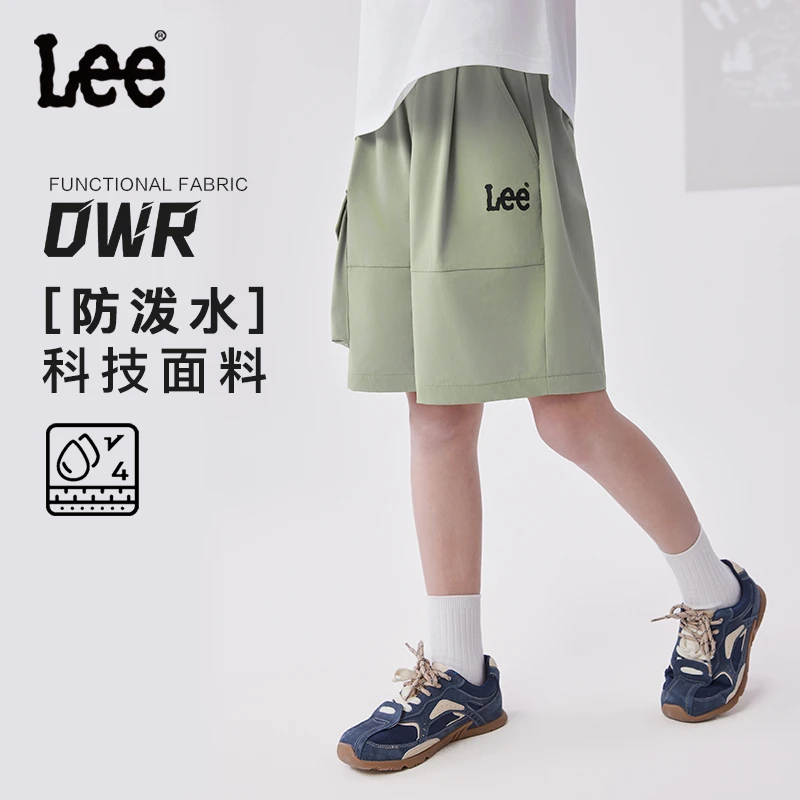 【防泼水面料】Lee儿童夏季短裤五分裤休闲运动舒适透气科技面料