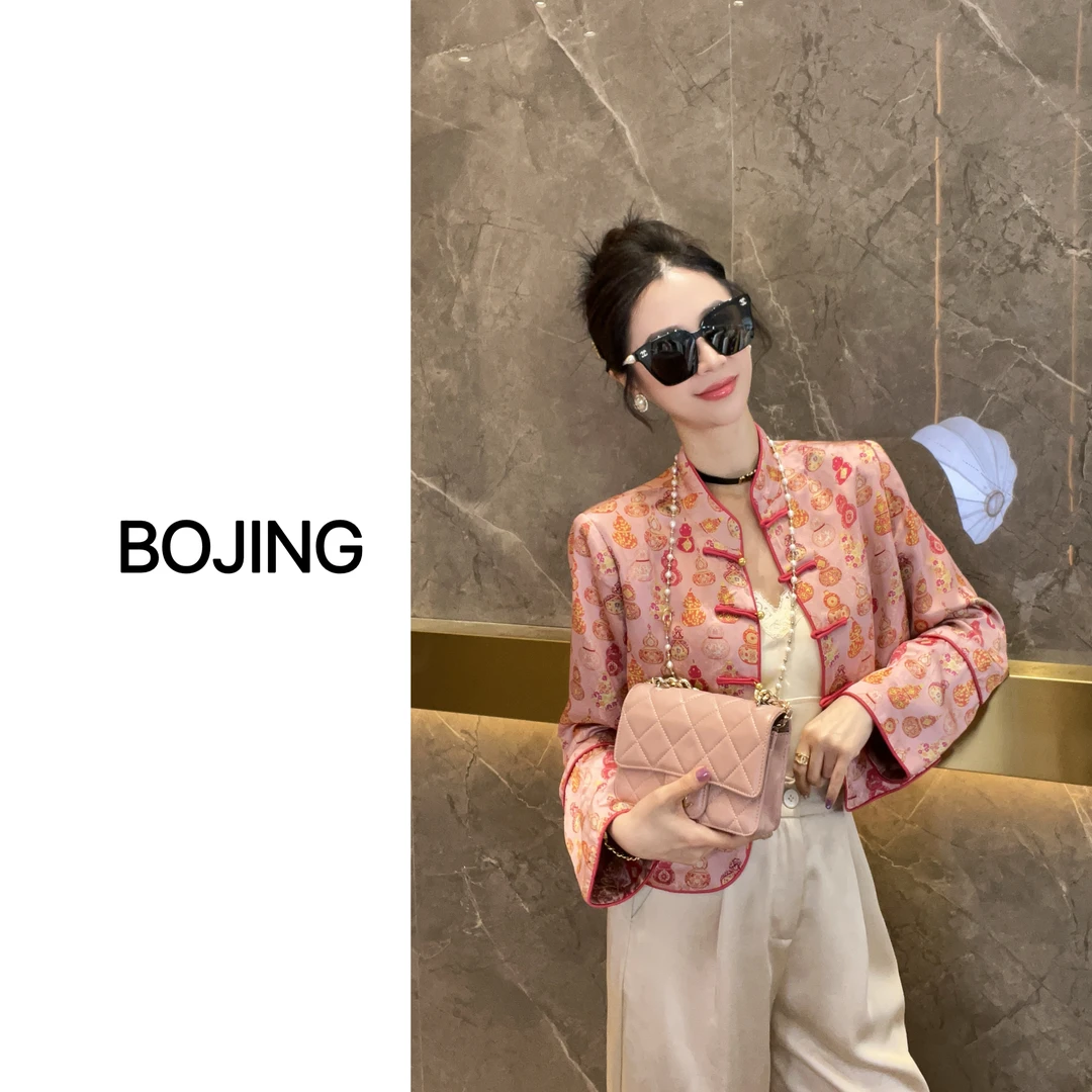 【多福】新中式人丝气质网红复古春季中国风外套